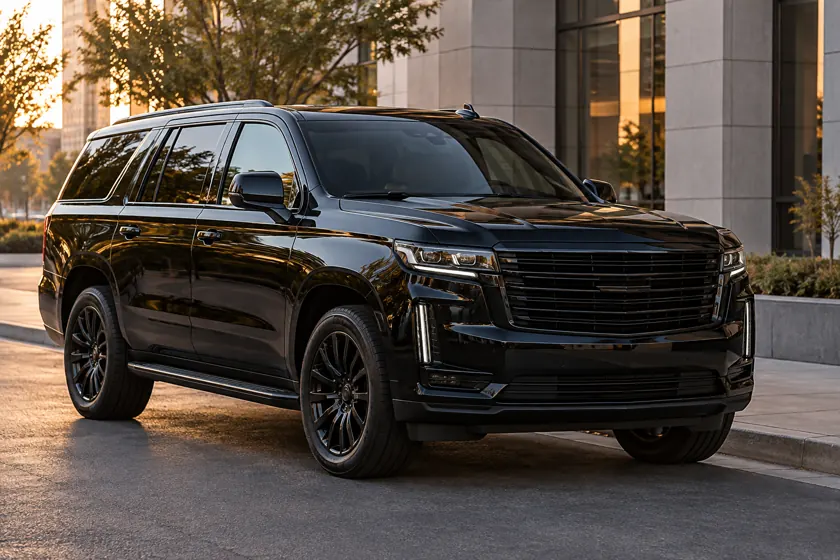 Black luxury suv for private Westchester County rides
